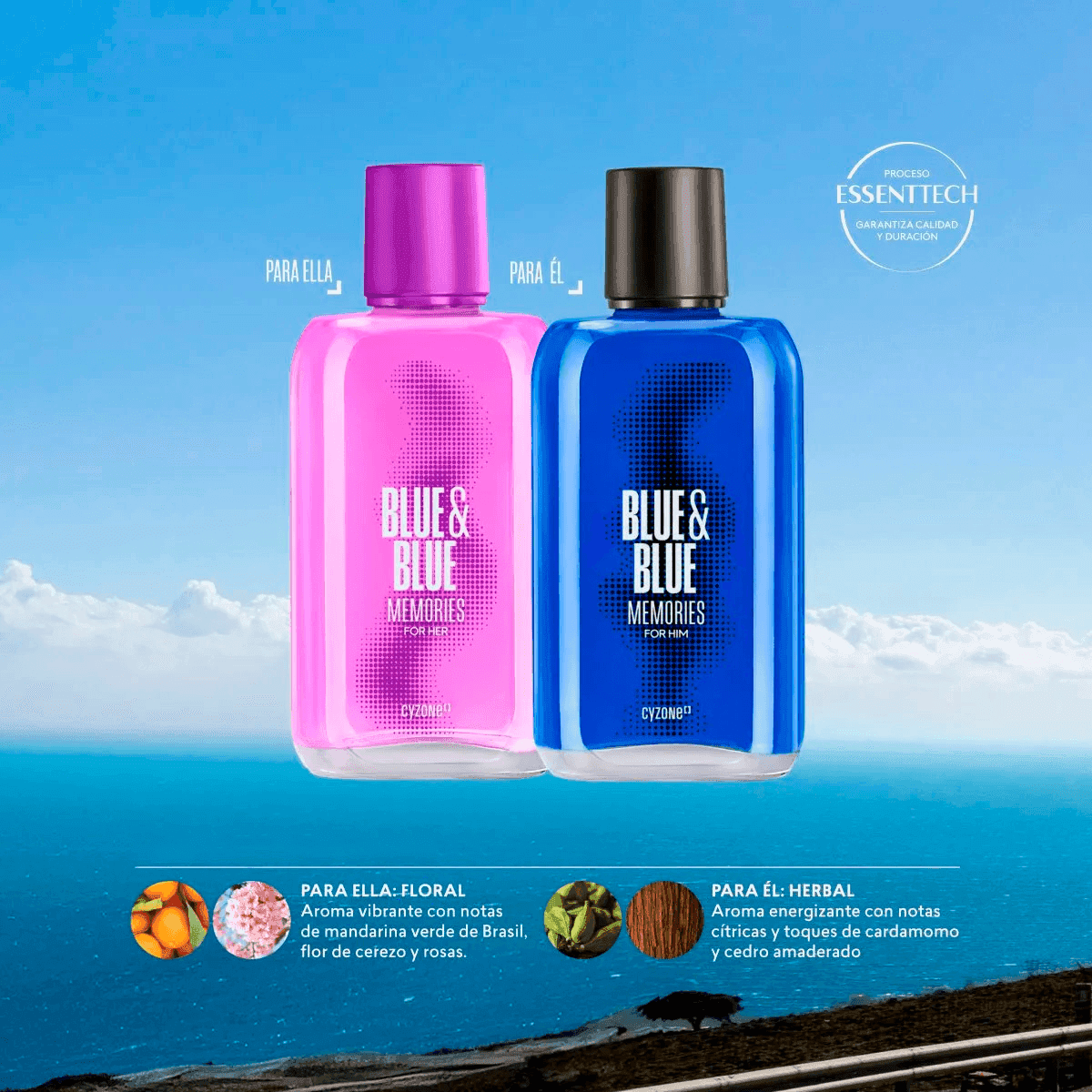 Perfume de mujer Blue & Blue Memories for Her, 90 ml thumbnail 2