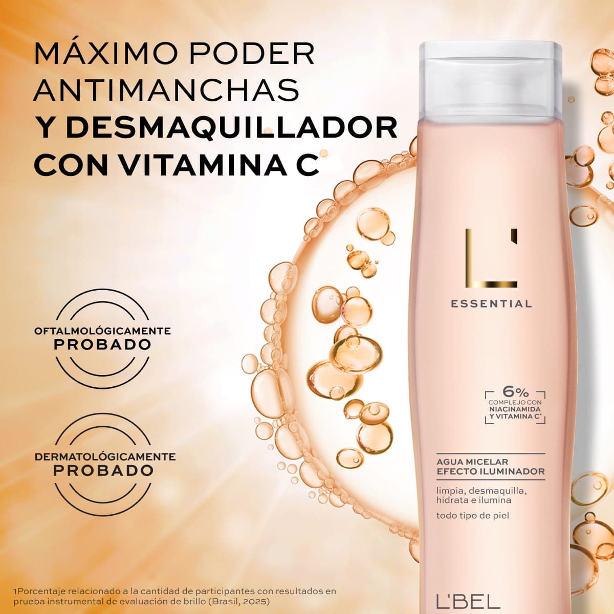 Agua Micelar Desmaquillante Essential con Efecto Iluminador 180ml thumbnail 2