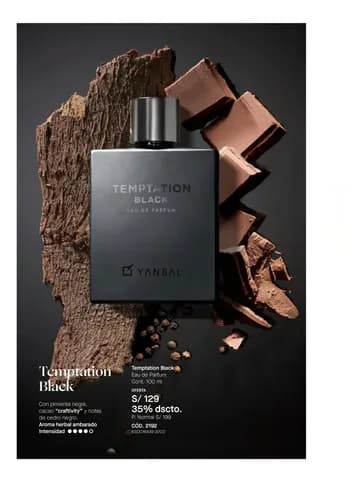 Perfume TEMPTATION black yanbal - Perfumería | Eve Fragancia y Estilo