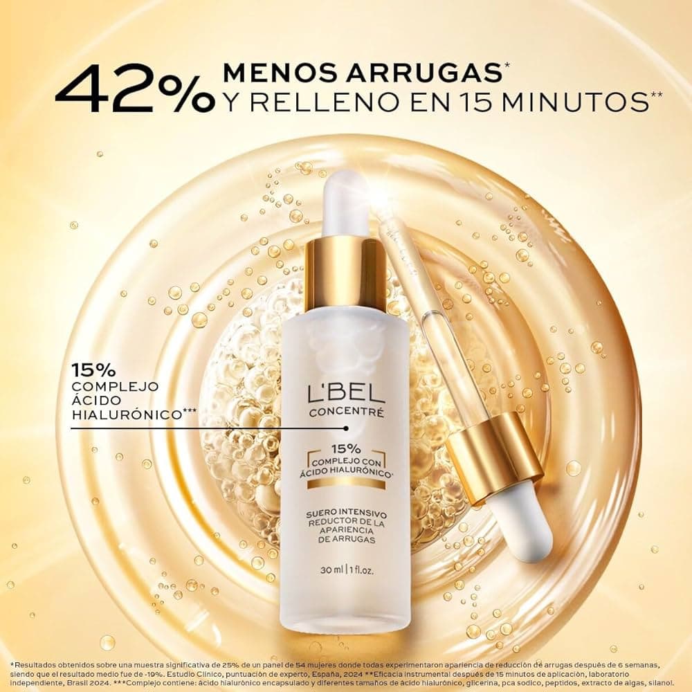 Complejo con ácido hialuronico reductor apariencia arrugas 30ml L'ebel